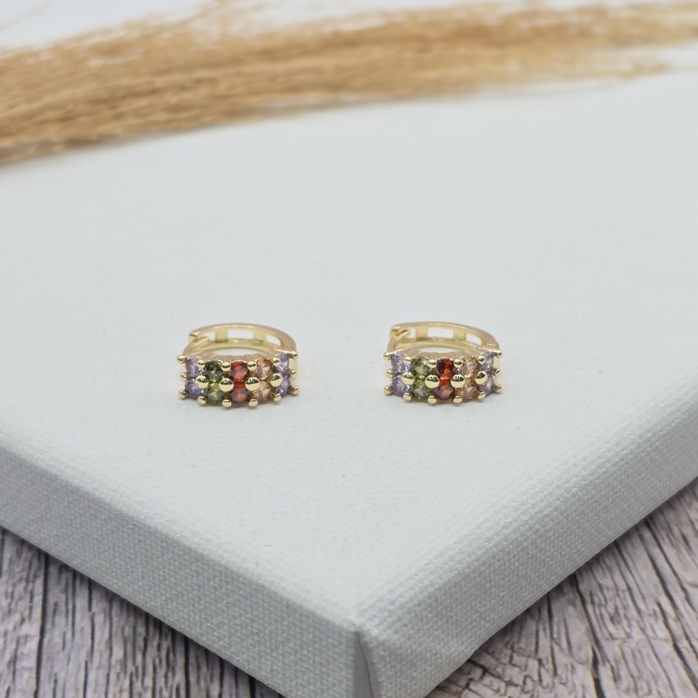 Elegant Multicolor Beaded Earrings